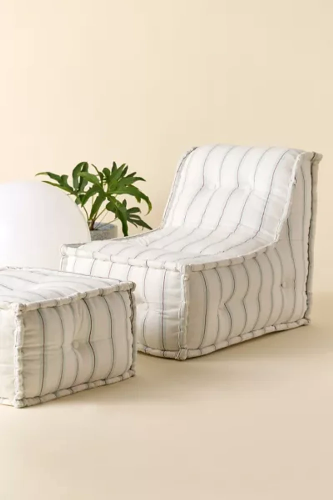 Reema Striped Bean Bag Lounge Chair