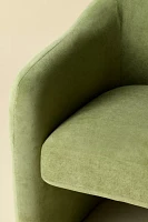 Skye Curving Upholstered Arm Chair