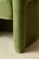Skye Curving Upholstered Arm Chair