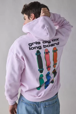 Long Board Graphic Hoodie Sweatshirt