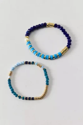 Color Pop Mixed Beaded Stretch Bracelet Set
