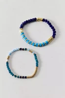 Color Pop Mixed Beaded Stretch Bracelet Set