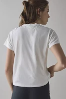 Amour Polka Dot Hearts Applique Graphic Slim Tee