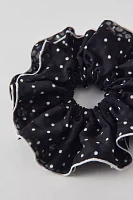 Ruffled Polka Dot Scrunchie