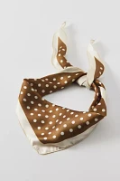 Polka Dot Satin Headscarf
