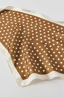 Polka Dot Satin Headscarf