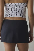 UO Buckle Up Wrap Front Micro Mini Skort