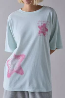 Feminine Rage Graphic Cotton T-Shirt Dress
