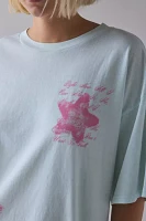 Feminine Rage Graphic Cotton T-Shirt Dress