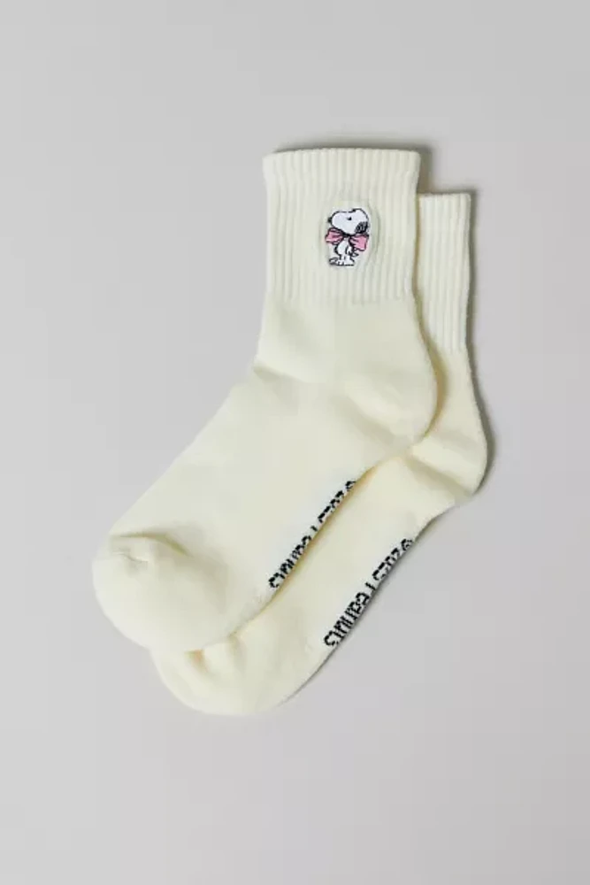 Peanuts Snoopy Icon Quarter Crew Sock