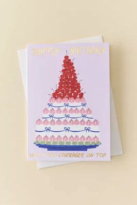 Wrap 100 Cherries Birthday Card