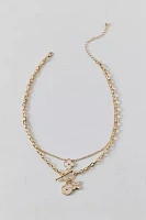 Clover Toggle Layered Necklace