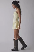 Frankies Bikinis Christa Sunflower Drop-Waist Mini Dress