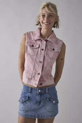 ReMADE By UO Overdye Denim Vest Top