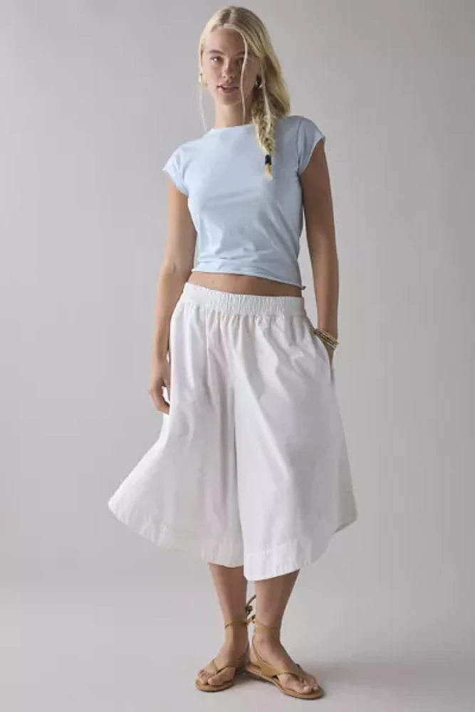 BDG Binx Raw-Edge Cropped Baby Tee