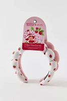 Célavi X Strawberry Shortcake 2-Piece Spa Sponge Headband Set