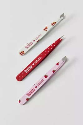 Célavi X Strawberry Shortcake Printed 3-Piece Tweezer Set