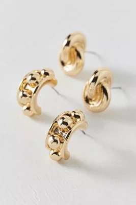 Cora Statement Metal Earring Set