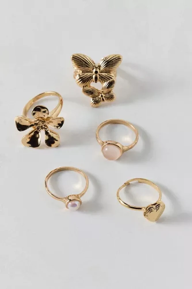 Mariposa Butterfly Ring Set