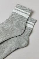 Alana Striped Athletic Quarter Crew Sock