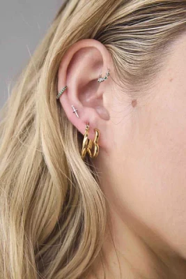 Waterproof Heart Hoop Earring Set