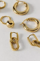Modern Waterproof Hoop Earring Set