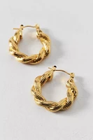 Twisted Waterproof Hoop Earring