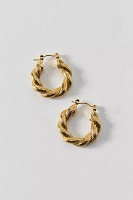 Twisted Waterproof Hoop Earring