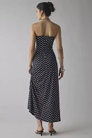 UO Alexis Printed Knit Strapless Tube Maxi Dress
