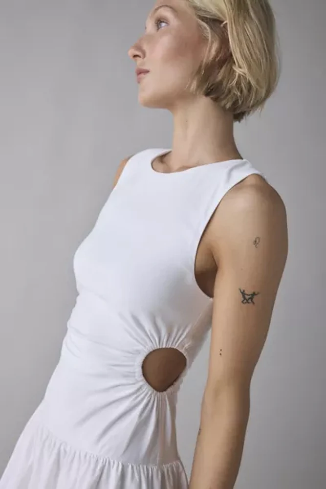 UO Ella Side Cutout Drop Waist Mini Dress
