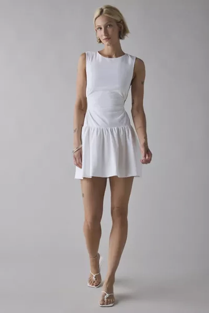 UO Ella Side Cutout Drop Waist Mini Dress