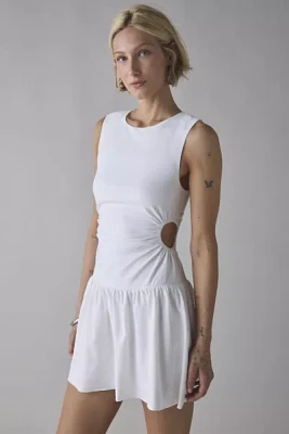 UO Ella Side Cutout Drop Waist Mini Dress
