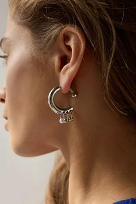 Pierced Front/Back Hoop Earring