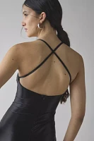 Glamorous Shiny Disco Open-Back Bodycon Jumpsuit