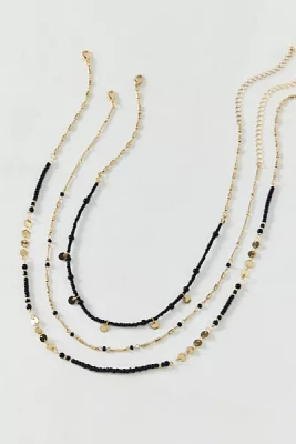 Cara Long Bead Layering Necklace Set