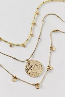 Liza Long Metal Pendant Layering Necklace Set