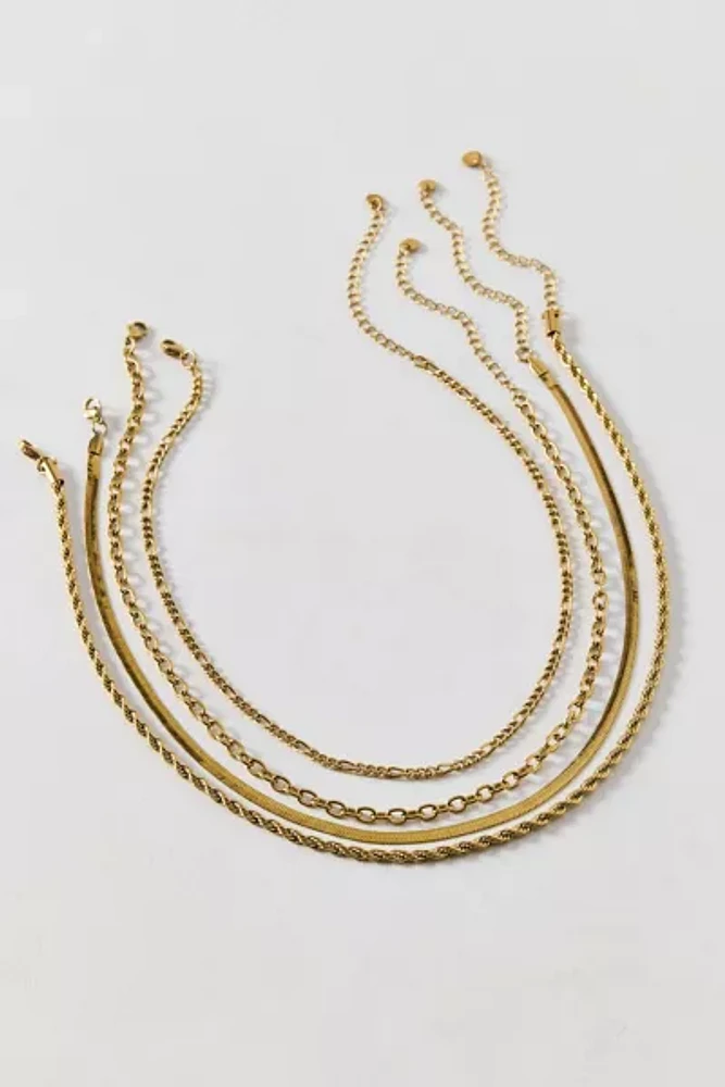 Essential Waterproof Chain Layering Necklace Set