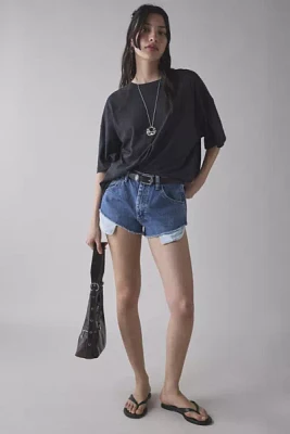 ReMADE By UO Wrangler Cheeky Denim Micro Short