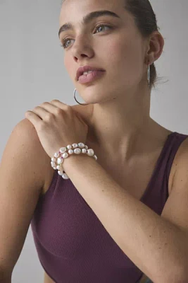 Ash Pearl Colorful Beaded Bracelets Set