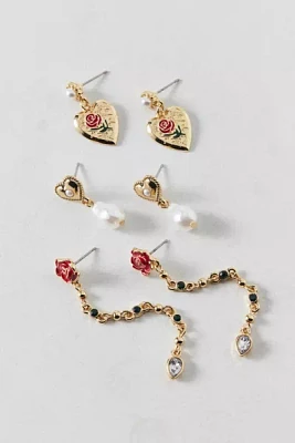 Belladona Pearl Dangle Earring Set