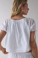 ReMADE By UO Remnants Daisy Eyelet Top