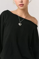 Out From Under Ariana Oversized Off-The-Shoulder Sweatshirt