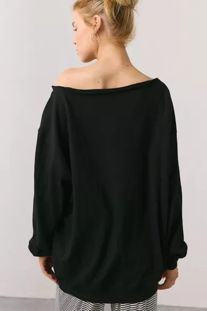 Out From Under Ariana Oversized Off-The-Shoulder Sweatshirt