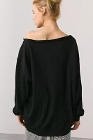 Out From Under Ariana Oversized Off-The-Shoulder Sweatshirt