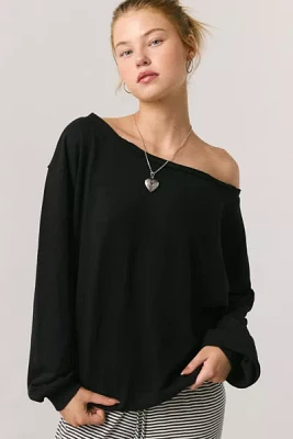 Out From Under Ariana Oversized Off-The-Shoulder Sweatshirt
