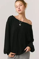 Out From Under Ariana Oversized Off-The-Shoulder Sweatshirt
