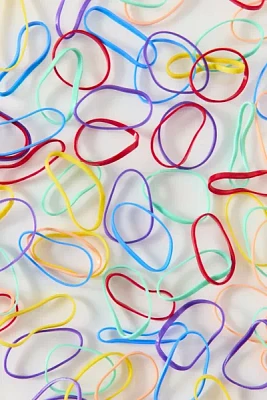 Multicolor Mini Elastics Hair Ties Set