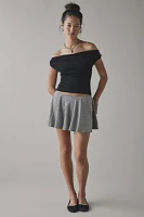 UO Fia Mesh Off-The-Shoulder Crop Top