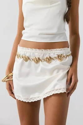 Engraved Hearts Chain Belt