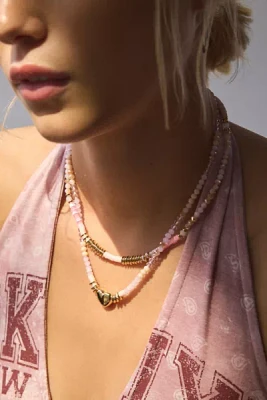 Icon Charm Beaded Layered Necklace